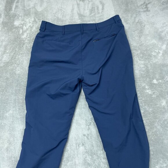 Banana Republic Mens Classic-Fit Navy Pants 38x32 Stretch Polyester a1603 - Picture 5 of 6
